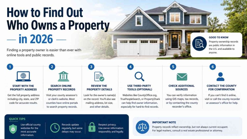 How to Find Out Who Owns a Property in 2026
